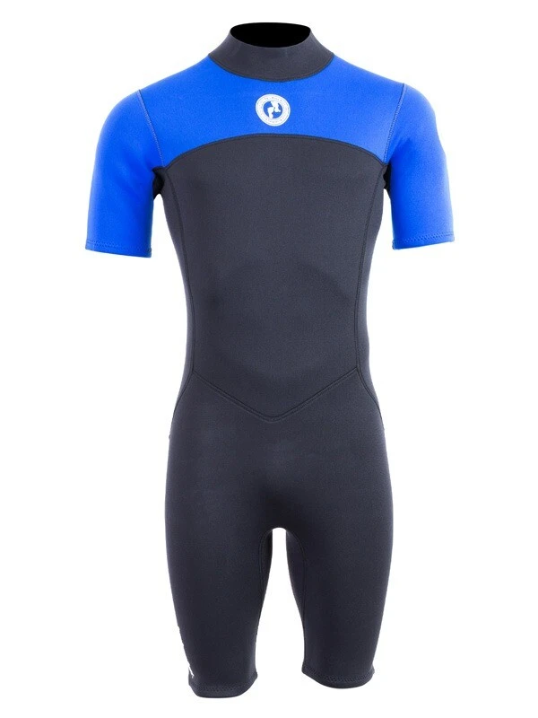 Two Bare Feet Thunderclap 2.5mm Mens Shorty Wetsuit (Blue / Black) 1 Two Bare Feet Thunderclap 2.5mm Mens Shorty Wetsuit (Blue / Black)