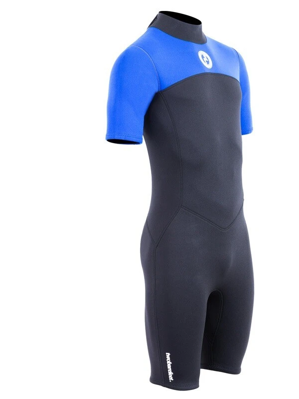 Two Bare Feet Thunderclap 2.5mm Mens Shorty Wetsuit (Blue / Black) 8 Two Bare Feet Thunderclap 2.5mm Mens Shorty Wetsuit (Blue / Black) - Image 8