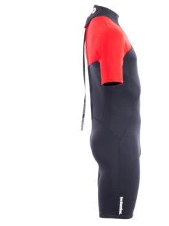 Two Bare Feet Thunderclap 2.5mm Mens Shorty Wetsuit (Red / Black) -Surf Tide Motion mens thunderclap shorty red 7