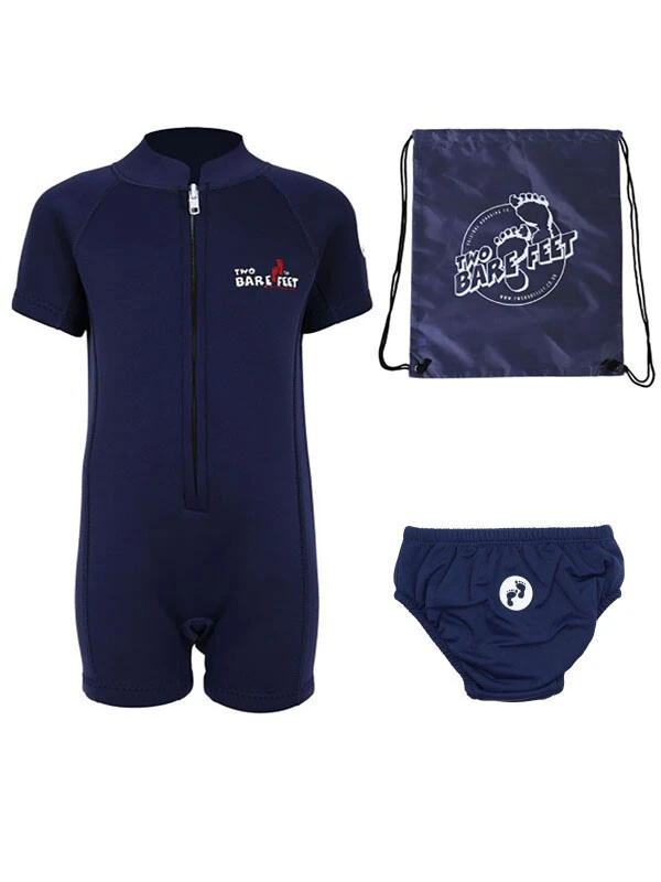 Deluxe Baby Swim Set - Classic Wetsuit + Swim Nappy + Bag (Blue) 1 Deluxe Baby Swim Set - Classic Wetsuit + Swim Nappy + Bag (Blue)