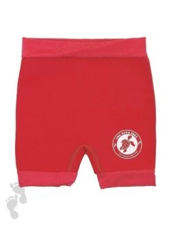 Essentials Baby Swim Kit - Wrap + Nappy Shorts (Red) -Surf Tide Motion neoprene nappy red 01 1 3