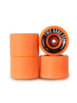 Sessions 78A Longboard Skateboard Wheels (70mm Orange) With Two Bare Feet Pro Series 7 Bearings 7 Sessions 78A Longboard Skateboard Wheels (70mm Orange) With Two Bare Feet Pro Series 7 Bearings -Surf Tide Motion orange stacked 2