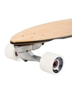 Two Bare Feet "Palma" 40in Surfskate Complete Skateboard Complete (White Wheels) -Surf Tide Motion palma white 6 1