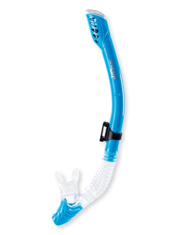 Pro Dive Series Dry Top Silicone Snorkel (Aqua) 1 Pro Dive Series Dry Top Silicone Snorkel (Aqua)
