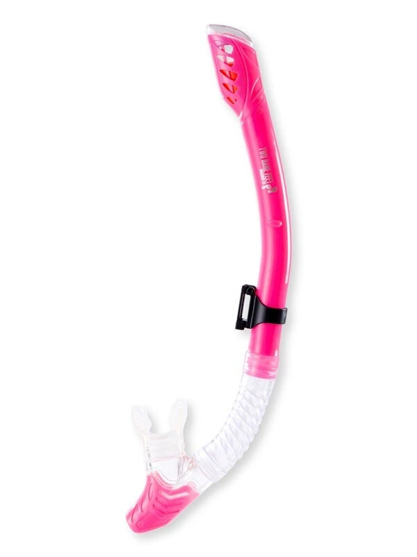 Pro Dive Series Dry Top Silicone Snorkel (Pink) 1 Pro Dive Series Dry Top Silicone Snorkel (Pink)