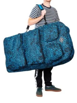 44" Quad Bodyboard Bag (Blue Classic Pattern) -Surf Tide Motion quad bodyboard bag blue 4
