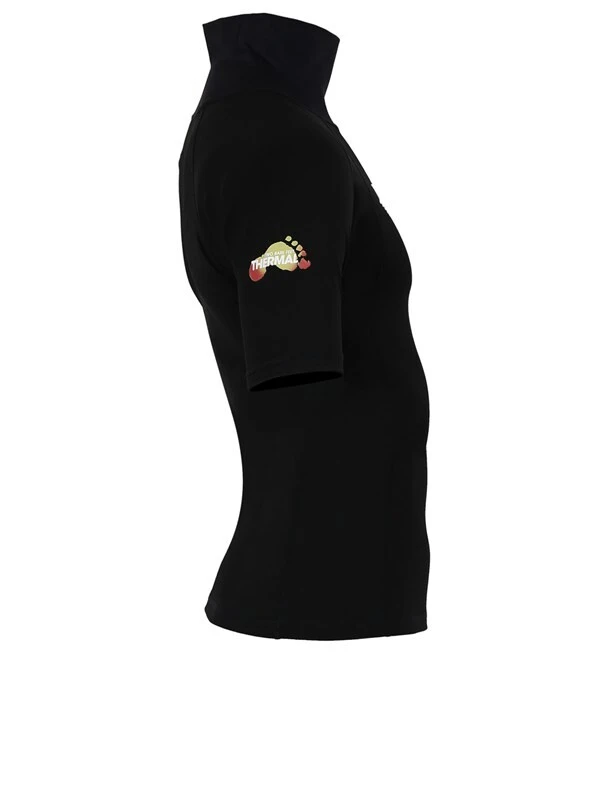 Two Bare Feet Adults Thermal Short Sleeve Rash Vest (Black) 7 Two Bare Feet Adults Thermal Short Sleeve Rash Vest (Black) - Image 7