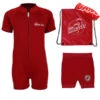 Premier Baby Swim Kit - Classic Wetsuit + Nappy Shorts + Towel + Bag (Red)