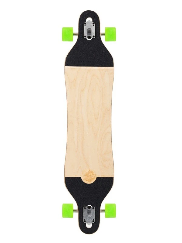 Two Bare Feet Santa Maria 42in Canadian Maple Longboard Skateboard Complete (Green Wheels) 2 Two Bare Feet Santa Maria 42in Canadian Maple Longboard Skateboard Complete (Green Wheels) - Image 2
