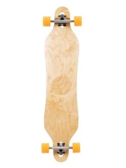Best Seller 5 Two Bare Feet Santa Maria 42in Canadian Maple Longboard Skateboard Complete (Orange Wheels)