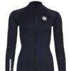 Two Bare Feet Womens Silicone Print Series Full Zip 2.5mm Wetsuit Jacket (Black)