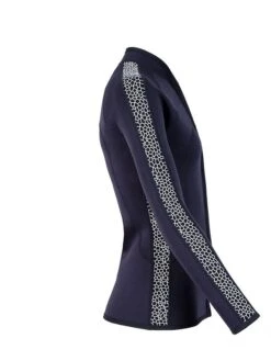 Two Bare Feet Womens Silicone Print Series Full Zip 2.5mm Wetsuit Jacket (Black/White) -Surf Tide Motion silicone series jacket white 7