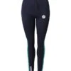 Two Bare Feet Womens Silicone Print Series 2.5mm Neoprene Wetsuit Pants (Black/Mint)