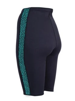 Two Bare Feet Womens Silicone Print Series 2.5mm Neoprene Wetsuit Shorts (Black/Mint) -Surf Tide Motion silicone series mint 4 2