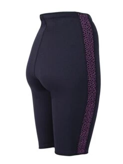 Two Bare Feet Womens Silicone Print Series 2.5mm Neoprene Wetsuit Shorts (Black/Raspberry) -Surf Tide Motion silicone series raspberry 6 1