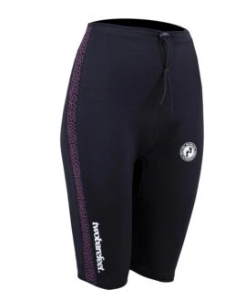 Two Bare Feet Womens Silicone Print Series 2.5mm Neoprene Wetsuit Shorts (Black/Raspberry) -Surf Tide Motion silicone series raspberry 8 1