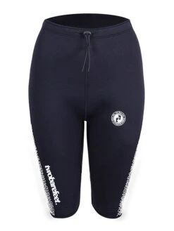 Two Bare Feet Womens Silicone Print Series 2.5mm Neoprene Wetsuit Shorts (Black/White)