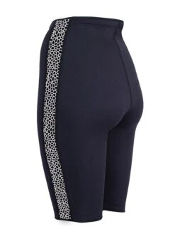 Two Bare Feet Womens Silicone Print Series 2.5mm Neoprene Wetsuit Shorts (Black/White) -Surf Tide Motion silicone series white 4 1