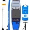 Two Bare Feet Sport Air (Allround XL) 10'10" X 33" X 6" Inflatable SUP Starter Pack (Blue)