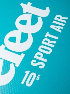 Two Bare Feet Sport Air (Allround) 10'6" X 33" X 4.75" Inflatable SUP Deluxe Carbon Hybrid Pack (Teal) 18 Two Bare Feet Sport Air (Allround) 10'6" X 33" X 4.75" Inflatable SUP Deluxe Carbon Hybrid Pack (Teal) -Surf Tide Motion sport air 10 6 5 teal 2