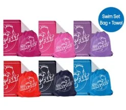 Two Bare Feet Squadron Baby Spring 3/2mm Wetsuit (Blue/ Yellow/ Blue) -Surf Tide Motion swim set 2 21