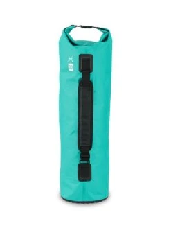 Two Bare Feet 30 Litre Waterproof Dry Bag / Inflatable Bodyboard Carry Bag (Teal) -Surf Tide Motion teal 30l back