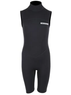 Two Bare Feet Thunderclap 2.5mm Junior Sleeveless Shorty Wetsuit (Black)