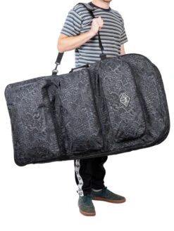 44" Triple Bodyboard Bag (Grey Classic Pattern) -Surf Tide Motion triple bodyboard bag grey 4