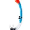 Two Bare Feet Dry Top Silicone Snorkel (Aqua)