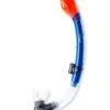 Two Bare Feet Dry Top Silicone Snorkel (Blue)
