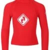 Two Bare Feet Junior "Diamond" Long Sleeve Rash Vest (Red)