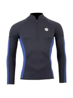 Two Bare Feet Perspective Half Zip 2.5mm Wetsuit Jacket & Shorts Set (Black/Blue) -Surf Tide Motion u1y1bg 0