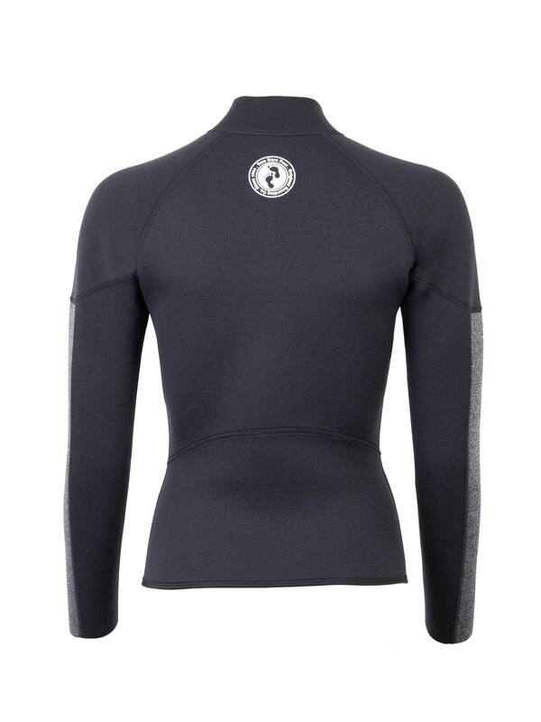 Two Bare Feet Unisex Perspective Half Zip 2.5mm Wetsuit Jacket & Pants Set (Black/Grey) 6 Two Bare Feet Unisex Perspective Half Zip 2.5mm Wetsuit Jacket & Pants Set (Black/Grey) - Image 6