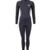 Two Bare Feet Unisex Perspective Half Zip 2.5mm Wetsuit Jacket & Pants Set (Black/Grey)