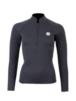 Two Bare Feet Unisex Perspective Half Zip 2.5mm Wetsuit Jacket & Hotpants Set (Black) -Surf Tide Motion ueiqyt w