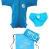 Premier Baby Swim Kit - Newborn Wetsuit + Swim Nappy + Towel + Bag (Aqua)