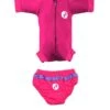 Essentials Baby Swim Kit - Newborn Wetsuit + Swim Nappy (Raspberry)