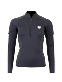 Two Bare Feet Unisex Perspective Half Zip 2.5mm Wetsuit Jacket & Pants Set (Black/Grey/Grey) -Surf Tide Motion um2h6h n