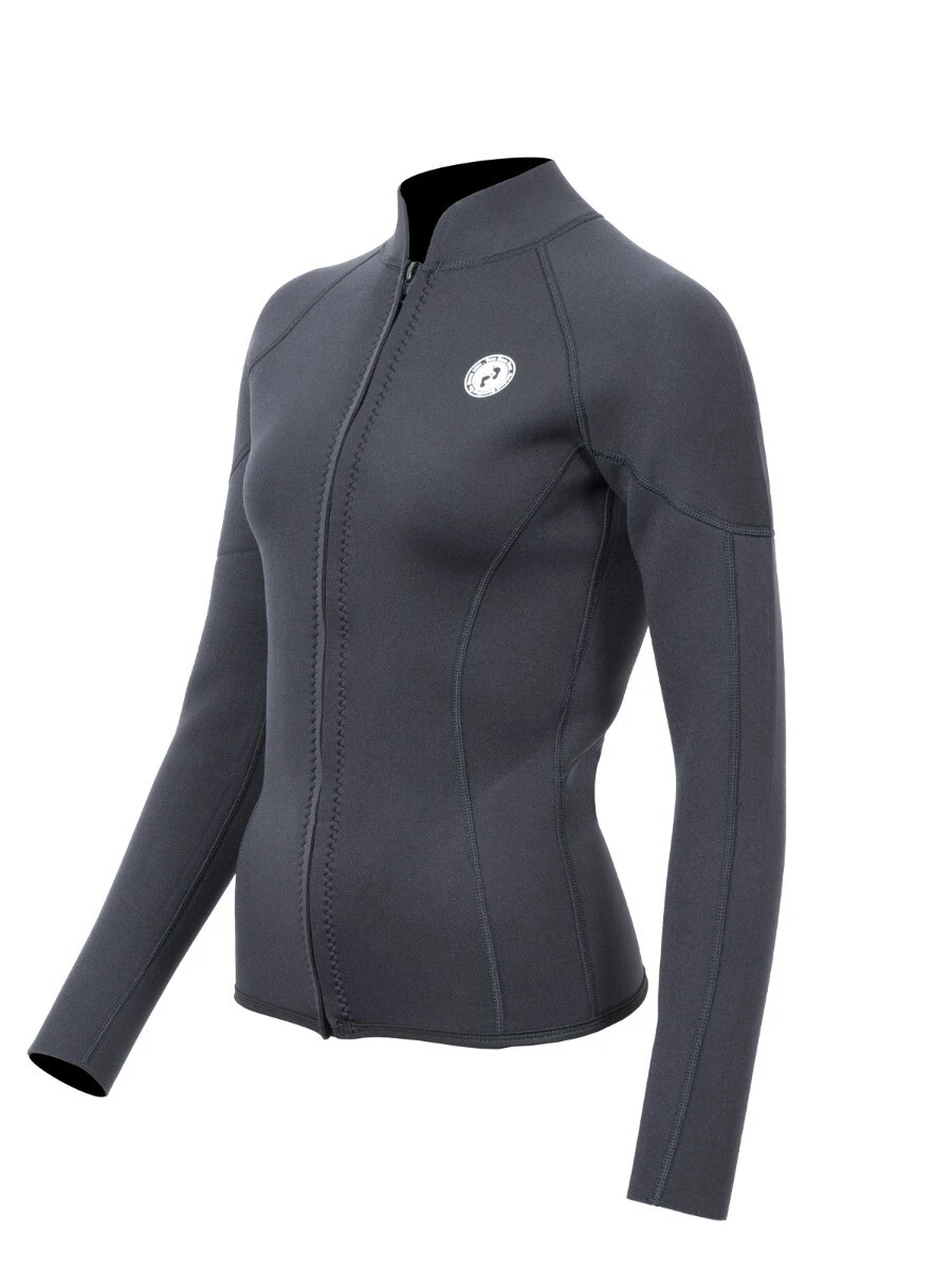 Two Bare Feet Unisex Perspective Full Zip 2.5mm Wetsuit Jacket (Black) 2 Two Bare Feet Unisex Perspective Full Zip 2.5mm Wetsuit Jacket (Black) - Image 2