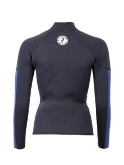 Two Bare Feet Unisex Perspective Full Zip 2.5mm Wetsuit Jacket (Black/Blue) -Surf Tide Motion unisex perspective full zip jacket black blue denim 5 5