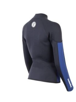 Two Bare Feet Unisex Perspective Full Zip 2.5mm Wetsuit Jacket (Black/Blue) -Surf Tide Motion unisex perspective full zip jacket black blue denim 6 5