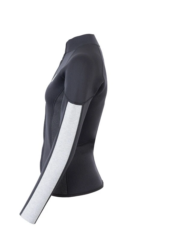 Two Bare Feet Unisex Perspective Full Zip 2.5mm Wetsuit Jacket (Black/Grey/Grey) 3 Two Bare Feet Unisex Perspective Full Zip 2.5mm Wetsuit Jacket (Black/Grey/Grey) - Image 3