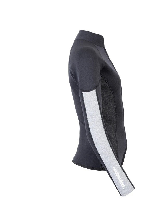 Two Bare Feet Unisex Perspective Full Zip 2.5mm Wetsuit Jacket (Black/Grey/Grey) 7 Two Bare Feet Unisex Perspective Full Zip 2.5mm Wetsuit Jacket (Black/Grey/Grey) - Image 7