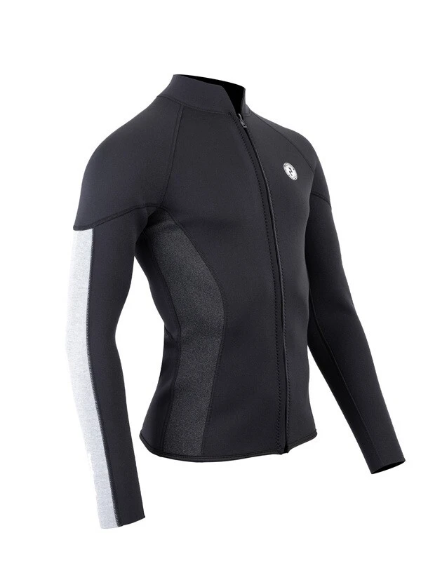 Two Bare Feet Perspective Full Zip 2.5mm Wetsuit Jacket (Black/Grey/Grey) 8 Two Bare Feet Perspective Full Zip 2.5mm Wetsuit Jacket (Black/Grey/Grey) - Image 8