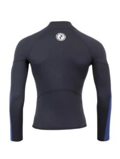 Two Bare Feet Perspective Half Zip 2.5mm Wetsuit Jacket (Black/Blue) -Surf Tide Motion unisex perspective half zip jacket black blue denim 5