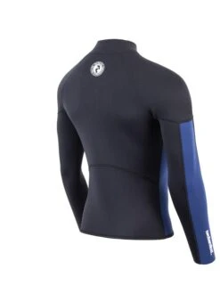 Two Bare Feet Perspective Half Zip 2.5mm Wetsuit Jacket (Black/Blue) -Surf Tide Motion unisex perspective half zip jacket black blue denim 6