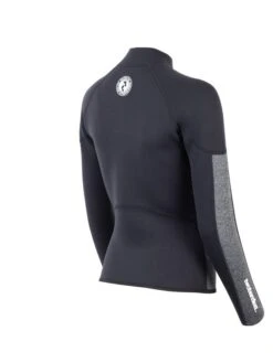Two Bare Feet Unisex Perspective Half Zip 2.5mm Wetsuit Jacket (Black/Grey) -Surf Tide Motion unisex perspective half zip jacket black delta 6 6