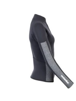 Two Bare Feet Unisex Perspective Half Zip 2.5mm Wetsuit Jacket (Black/Grey) -Surf Tide Motion unisex perspective half zip jacket black delta 7 6