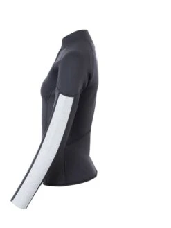 Two Bare Feet Unisex Perspective Half Zip 2.5mm Wetsuit Jacket (Black/Grey/Grey) -Surf Tide Motion unisex perspective half zip jacket black grey grey 3