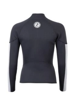 Two Bare Feet Unisex Perspective Half Zip 2.5mm Wetsuit Jacket (Black/Grey/Grey) -Surf Tide Motion unisex perspective half zip jacket black grey grey 5